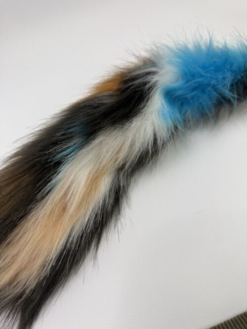 Puchaty Blue, oliwkowa taśma